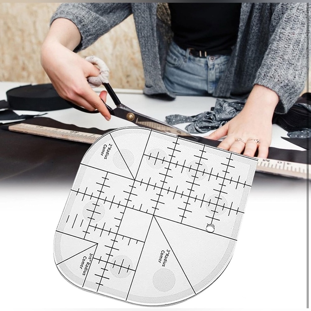 Creative Curved Corner Cutter Quilt Ruler - Picture 4 of 10